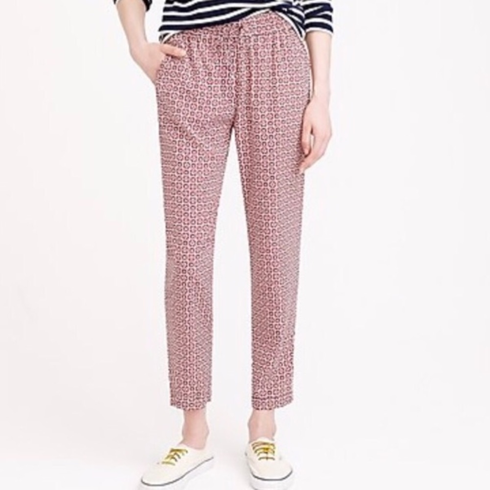 J. Crew Geo Print Drawstring Pants
